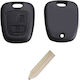 Kia Car Key Shell with Blade with 2 Buttons for Peugeot