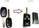 Foldable Car Key Shell with Blade with 3 Buttons for Honda