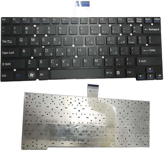 Laptop Keyboard for Sony without Frame and English (US) Layout in Black Color SVT13117