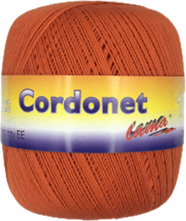 Lama Knitting Yarn Lace Thread Cotton Orange 330m 100g Lama Cordonet 961
