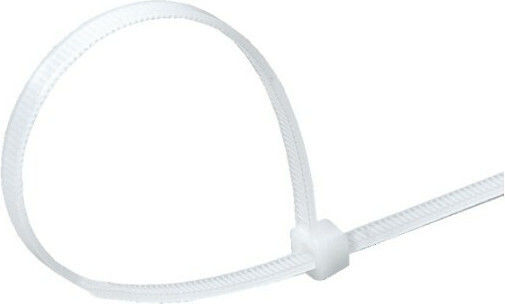 Panafix Cable Ties Plastic 200mm x 4.6mm in White Colour (100 pcs)