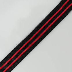 Vostex Nähzubehör Tresse Schwarz 2 G Rot 2,5cm ...