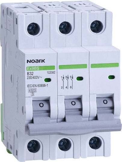 Noark Automatic Circuit Breaker 16A Triple-pole AC 100233