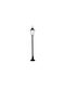 Polux Outdoor Floor Lamp Post 20W IP43 for E27 Socket Black