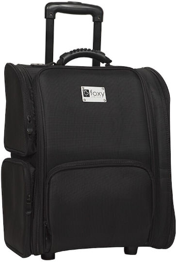 Foxy Fabric Cosmetic Case Wheeled Black H45xW39xD24cm