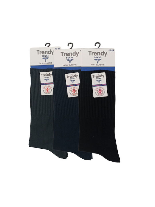 Trendy Ανδρικές Μονόχρωμες Κάλτσες Multicolor 3Pack