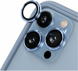 Lens 3--1 Protecție Cameră Tempered Glass Blue pentru iPhone 13 Pro Max