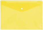 Diafano Folder Transparent with Button for Paper A4 Yellow