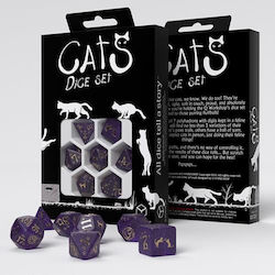 Q Workshop Cats Dice 7pcs