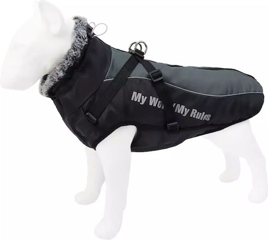 Animal Gray Dog Coat with 62cm Back Length