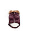 Purple Waterproof Dog Coat with 36cm Back Length