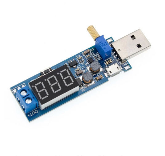 Usb Adjustable Power Supply Module Converter DC/DC Step-Up with Input Voltage 1.2-24V and Output Voltage 1.2-24V