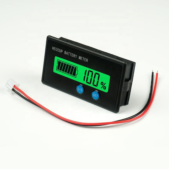 H52 Lead-acid/lithium Battery Capacity Display Remaining Power Percentage Voltmeter Βολτόμετρο