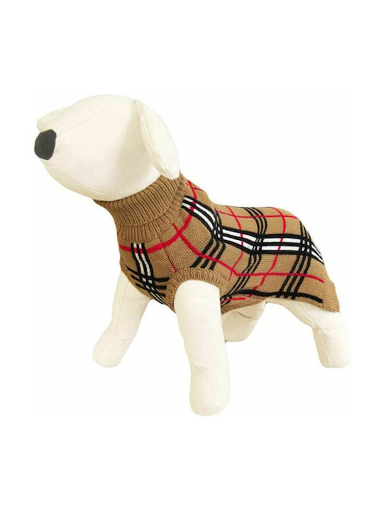 Happet Strickpullover Hund in Beige Farbe 35cm.