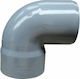 Interplast Γωνία Σωλήνα PVC 50mm 8021087050