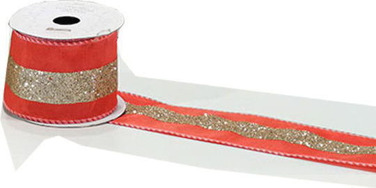 Weihnachtliche Farbband 250x6.3cm 1Stück