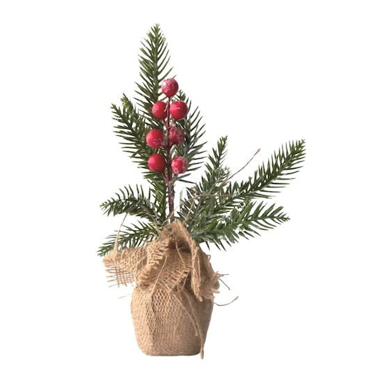 Weihnachtsdekoration Baum Maulbeere Klassisch 27cm Grün