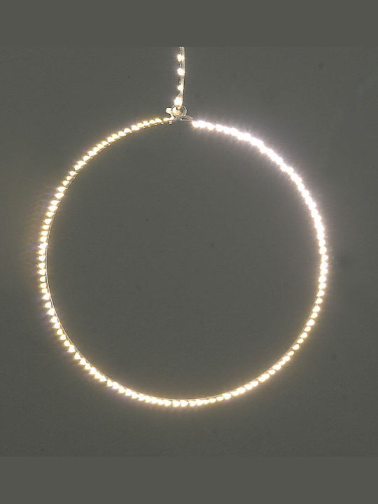 Christmas Metal Lighted Decorative Wreath 27cm