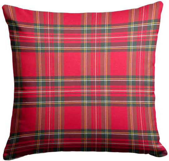 Ntampoudis Christmas Decorative Pillow Square Red 40x40cm
