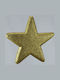 Glitter Plastic Christmas Decorative Pendant Star 50x50x50cm Gold