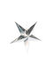 Paper Christmas Decorative Pendant Star 60x60x60cm Silver