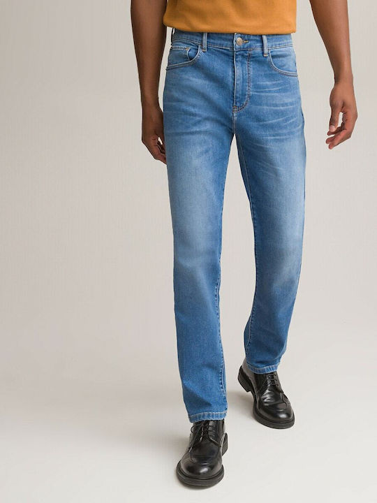 La Redoute Collections Ecowash Pantaloni Blugi pentru Bărbați Elastic Regular Fit Albastru La Redoute Collections Ecowash Pantaloni Blugi pentru Bărbați Elastic Regular Fit Albastru