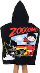 Dc Comics Kinder Strandponcho Schwarz 100 x 50cm.