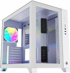 Forgeon Tiberium Jocuri Middle Tower Cutie de calculator cu iluminare RGB Alb