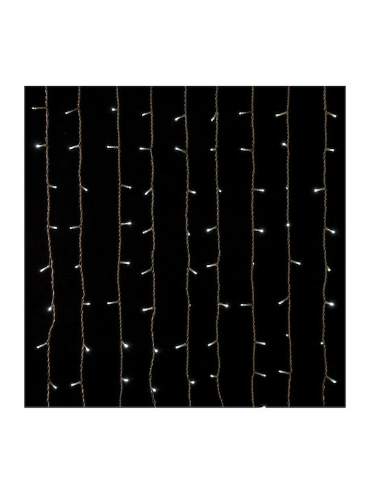 360 Lights LED 2m. x 200cm Cold White type Curtain 1pcs