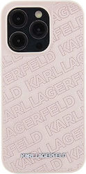 Karl Lagerfeld Umschlag Rückseite Kunststoff Rosa (iPhone 15)