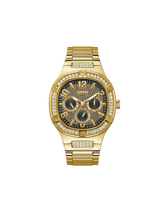 Guess Uhr Batterie mit Gold Metallarmband