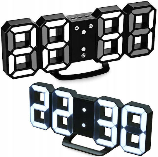 Tabletop Digital Clock With Black Alarm Clock AT00001561