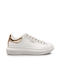 Guess Vibo Γυναικεία Sneakers White / Gold