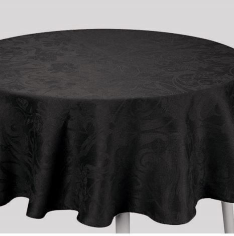 Le Jacquard Francais Rotunde Leinen Schwarz 240x240cm