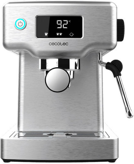 Cecotec Power Espresso 20 Barista Compact Μηχανή Espresso 1465W Πίεσης 20bar Ασημί