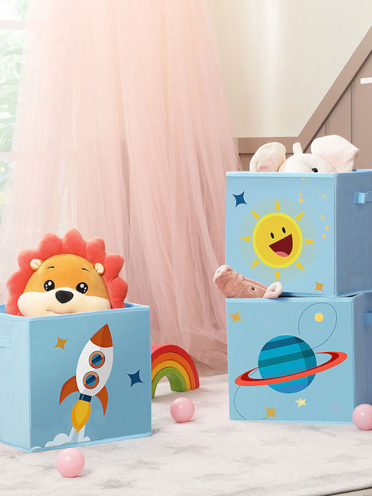 Songmics din Țesătură Box Set Albastru deschis ...