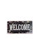 Metal welcome sign 30x15