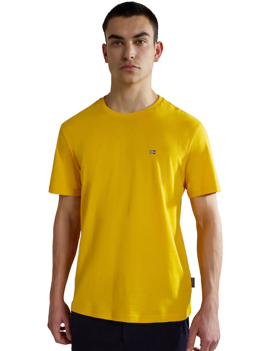 Napapijri 'salis' Men's Short Sleeve Blouse Yellow (Y1H)