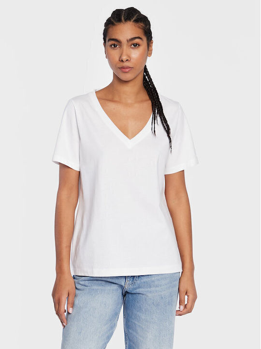 Calvin Klein Smooth Γυναικείο T-shirt Λευκό