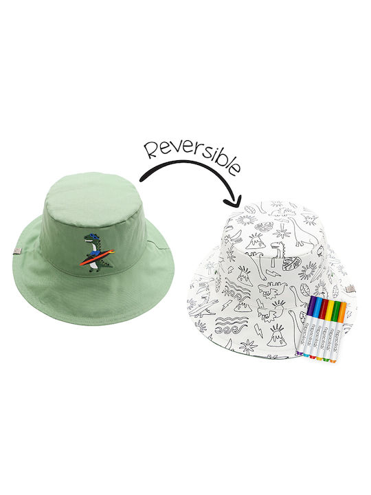 Flapjackkids Παιδικό Καπέλο Υφασμάτινο Αντηλιακό Dino Χακί