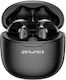 Awei T68 Earbud Bluetooth хендсфри Слушалки с К...