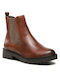 Caprice Leather Women's Ankle Boots Brown