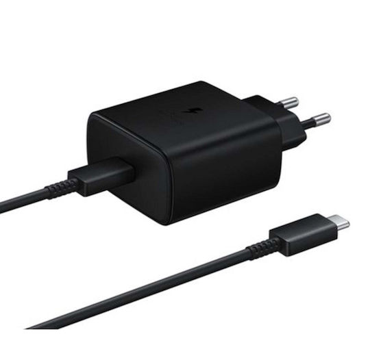 Treqa Ladegerät mit USB-C Anschluss und Kabel USB-C 45W Schwarzs (CH-9041)