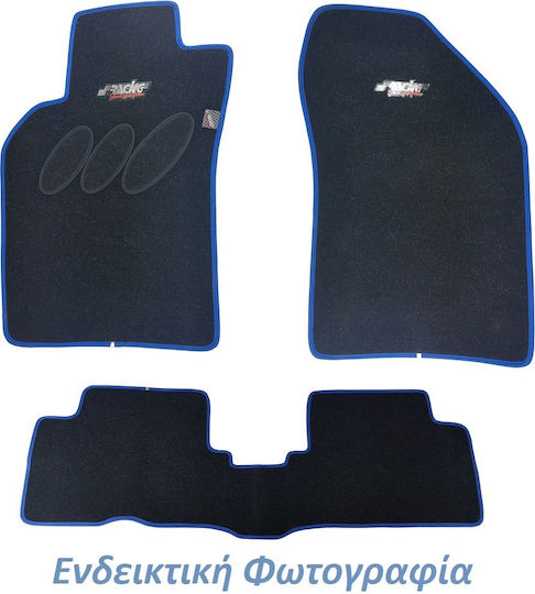 Racing Boy Set of Front and Rear Mats 4pcs for Nissan Almera 1995-1998 Blue