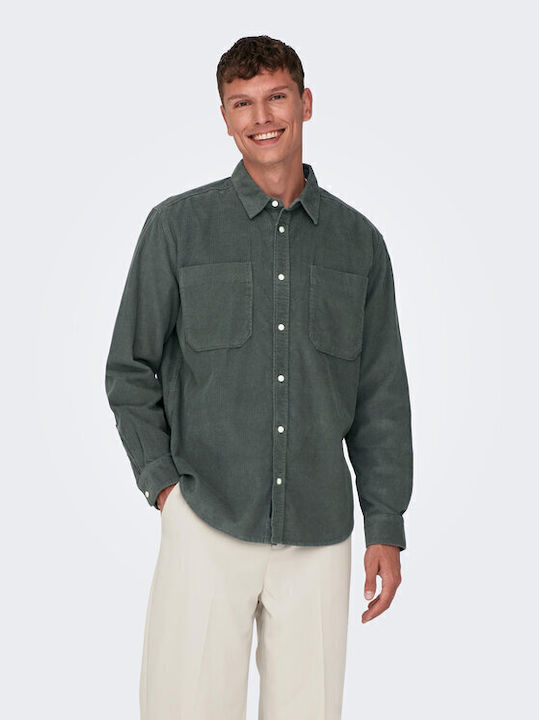 Only & Sons Overshirt Cu Mânecă Lungă Din Catif...