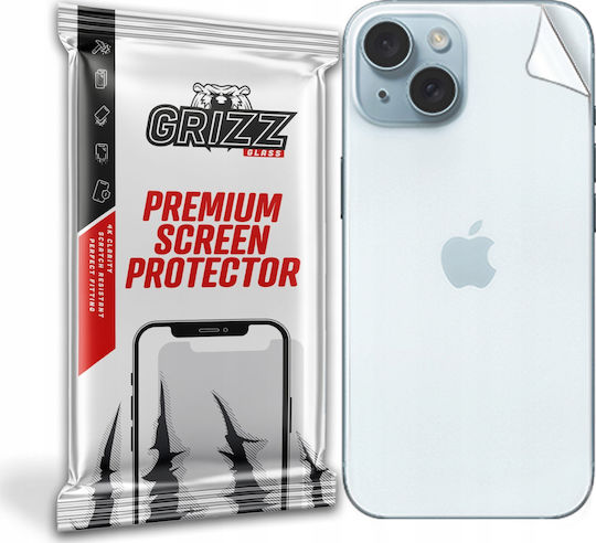 GrizzGlass Folie De Protecție Pentru Spatele Telefoanelor Mobile Pentru Apple iPhone 15 Transparentă