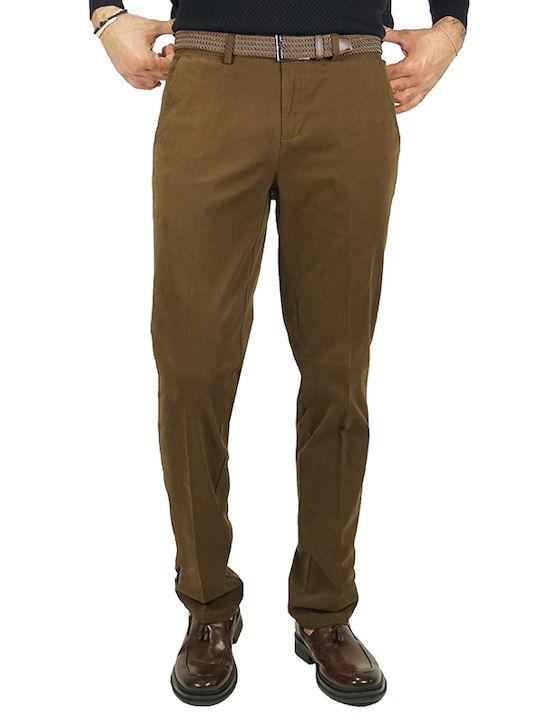Trousers Chino Elastic Camel