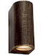 Aca Wandmontiertes Außen-Spotlight GU10 IP65 Doppelstrahl 9.2x5.8x15εκ.