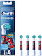 Oral-B Replacement Electric Toothbrush Heads Pro Kids Spider-Man 4 Pieces For 3+ Years Spiderman