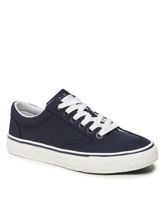 Tommy Hilfiger Lace Up Γυναικεία Sneakers Navy Μπλε